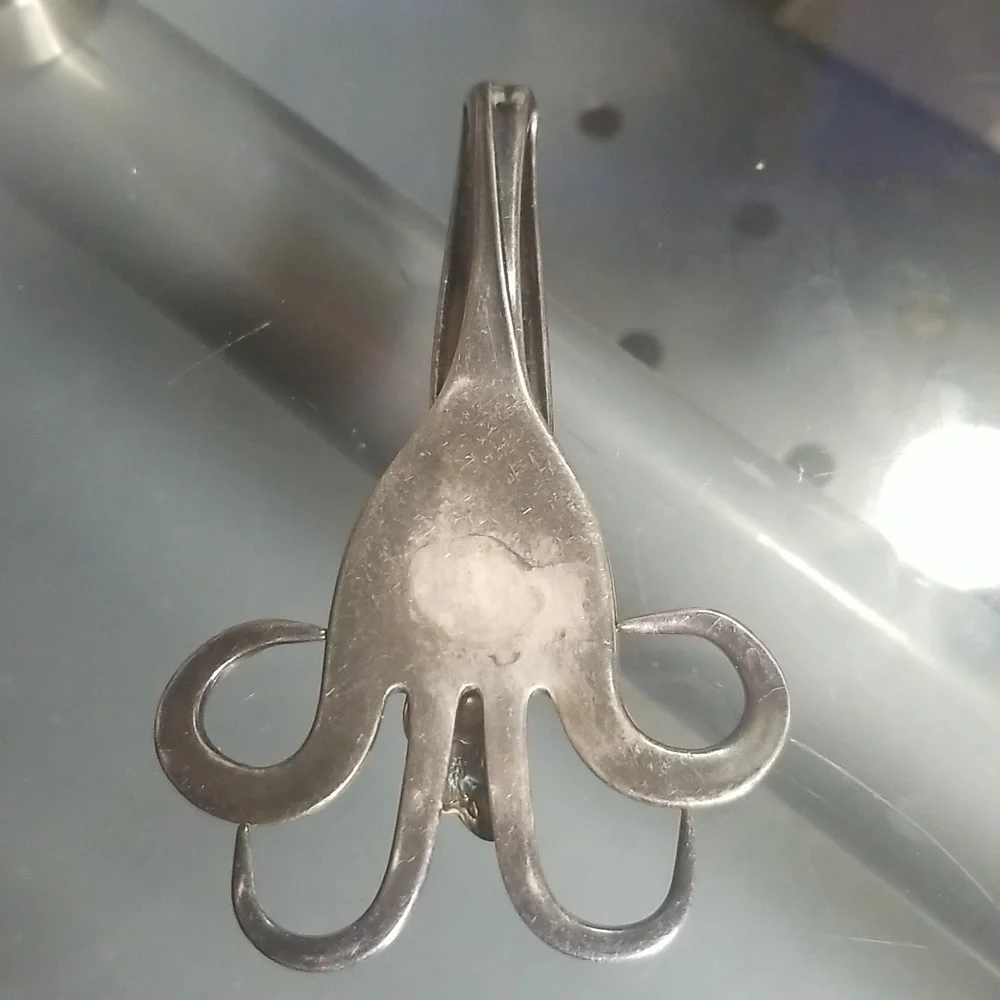 Vintage Handmade Silverware Fork Wall Hook